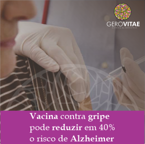 Vacina contra gripe pode reduzir em 40% o risco de Alzheimer